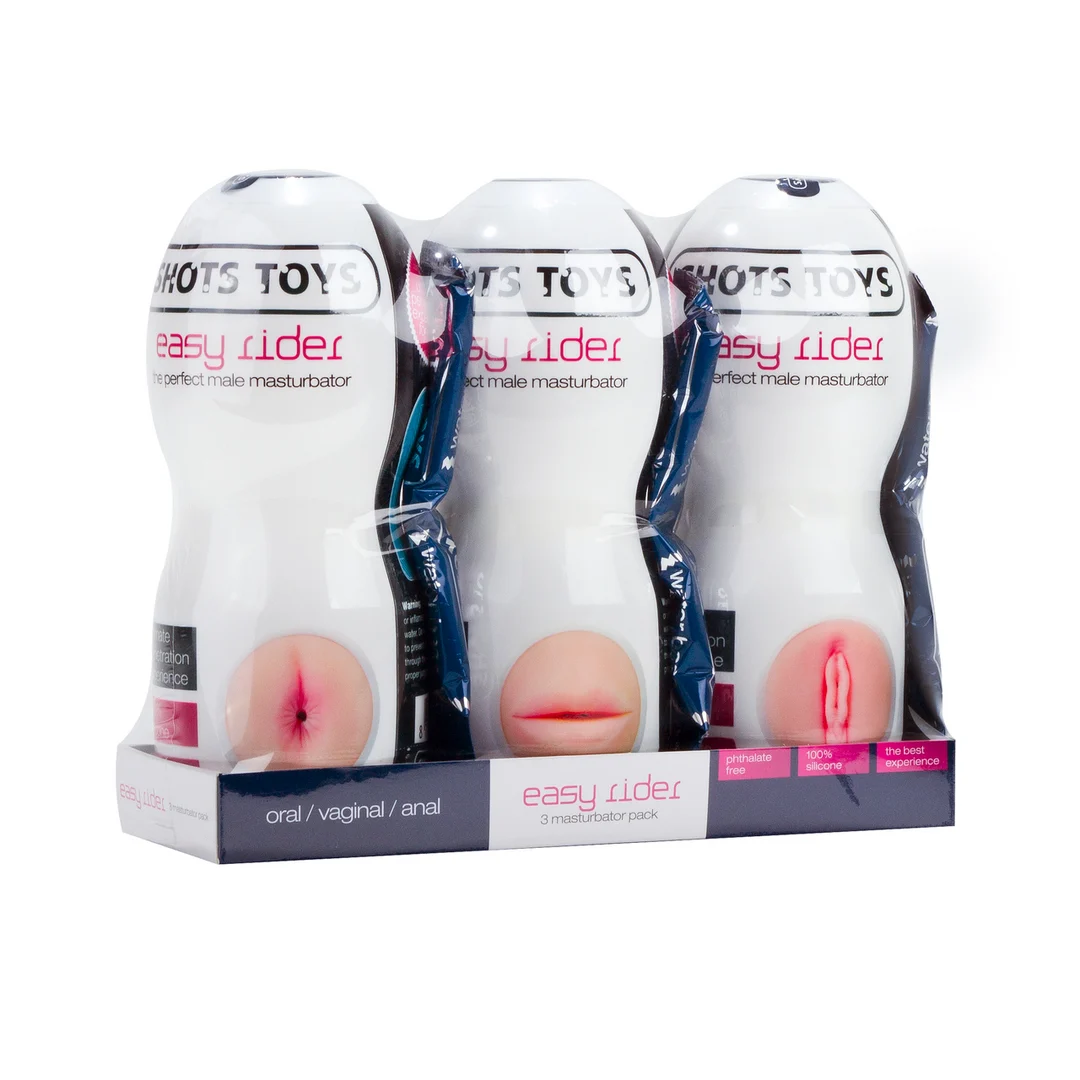 Easy Rider masturbator set met 3 stuks