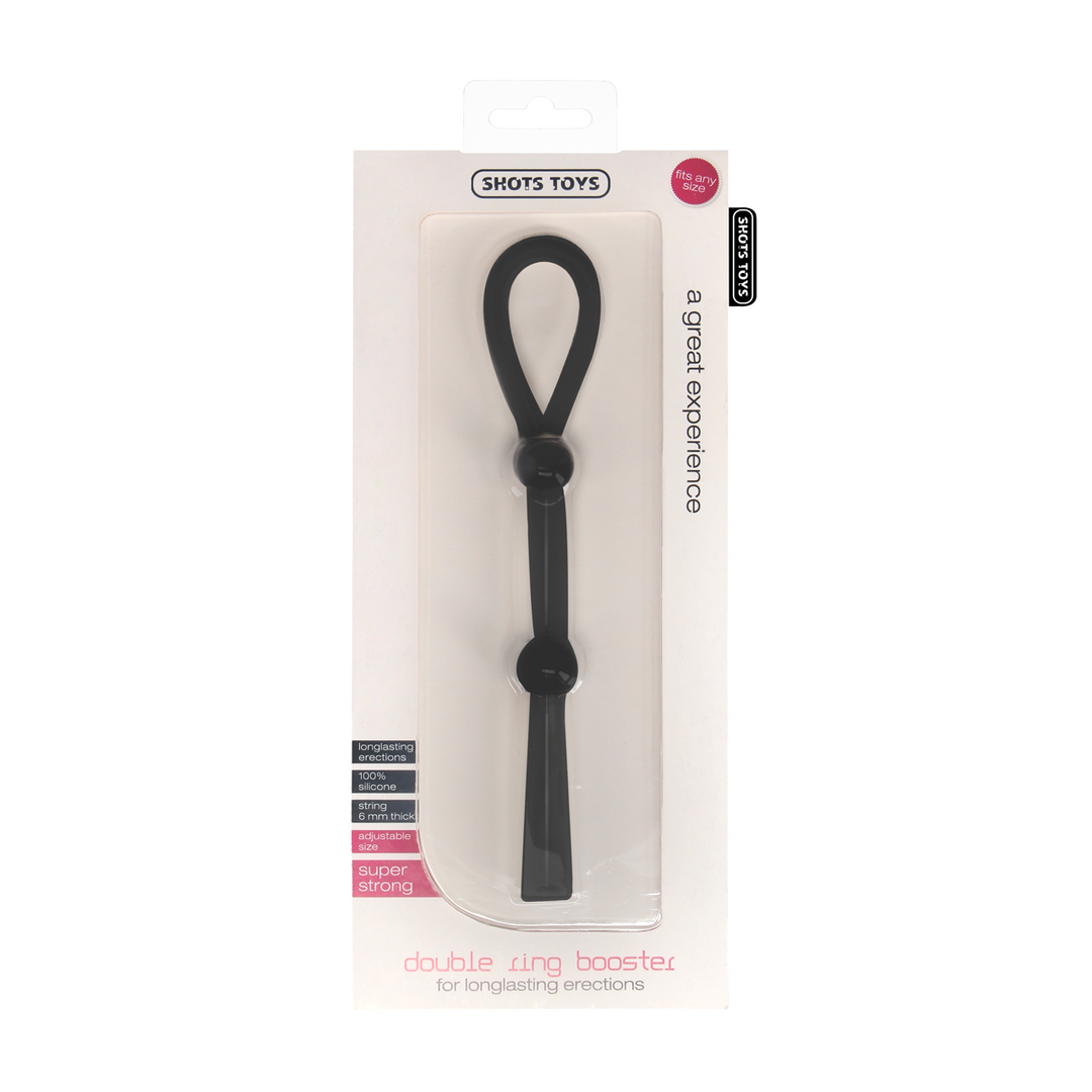 SHT407BLK_1_1 Cockring met verstelbare maat – Booster - Afbeelding 1