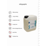Glijmiddel op waterbasis – geschikt voor latex condooms, dermatologisch getest – ongeparfumeerd/geen smaak – 5 l (1,3 gal) – Shots Lubes - Afbeelding 3