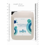 Glijmiddel op waterbasis – geschikt voor latex condooms, dermatologisch getest – ongeparfumeerd/geen smaak – 5 l (1,3 gal) – Shots Lubes - Afbeelding 4