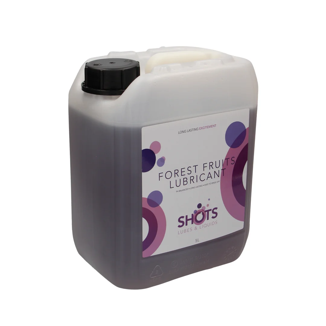 Glijmiddel op waterbasis – Geschikt voor latex condooms – Bosvruchten – 1,3 gal / 5 l – Shots Lubes - Afbeelding 5