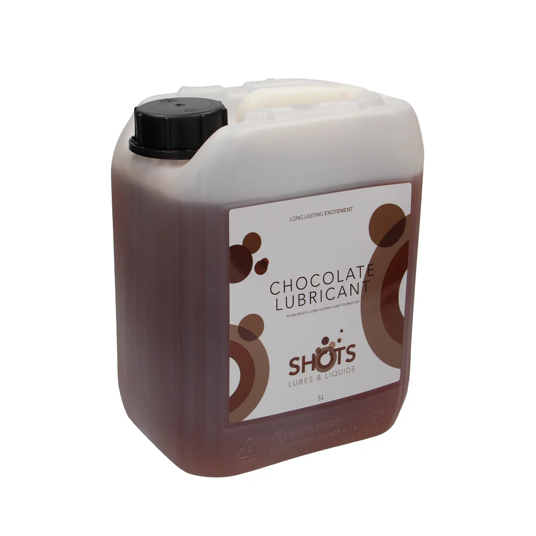 Glijmiddel met smaakje – Op waterbasis, geschikt voor gebruik met latex condooms – Chocolade – 1,3 gal / 5 l - Afbeelding 5