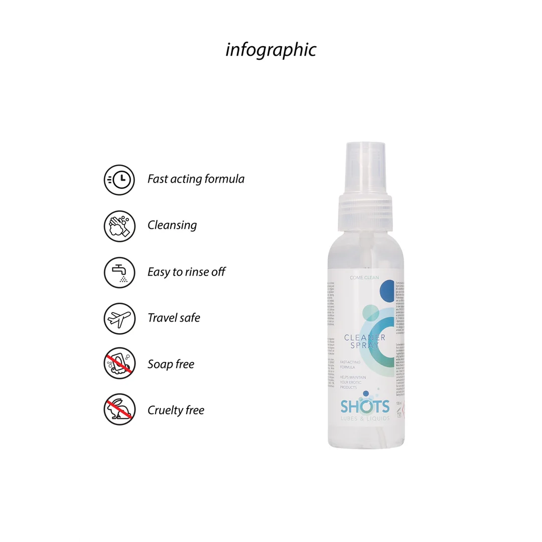 Shots Cleaner Spray 100 ml - Afbeelding 2