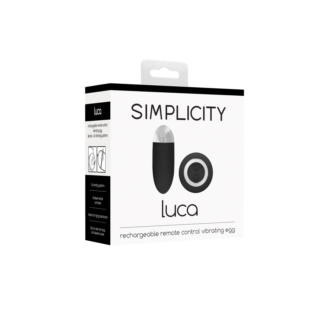 Simplicity by Shots Luca vibrerend ei met afstandsbediening