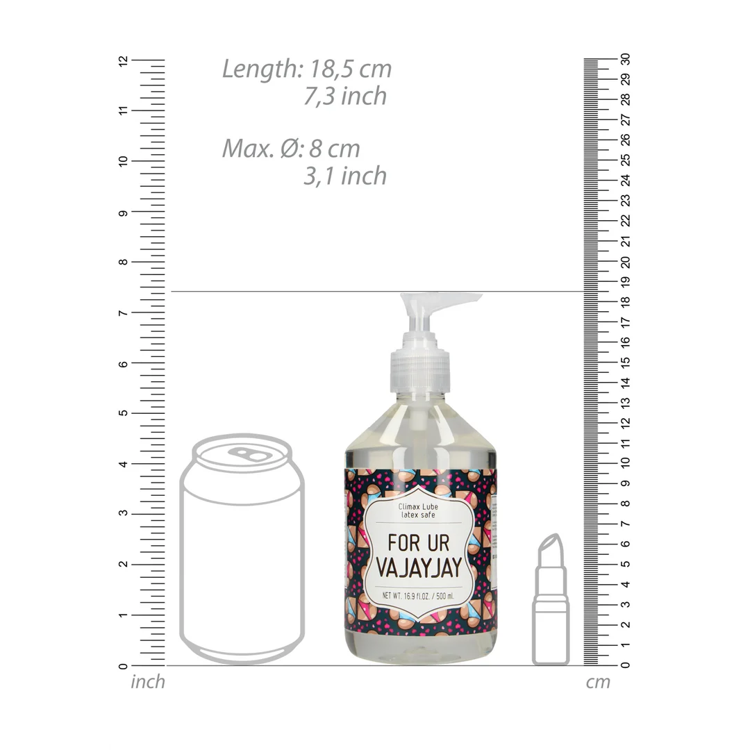 S Line Voor Ur Vajayjay glijmiddel op waterbasis 500 ml - Afbeelding 3