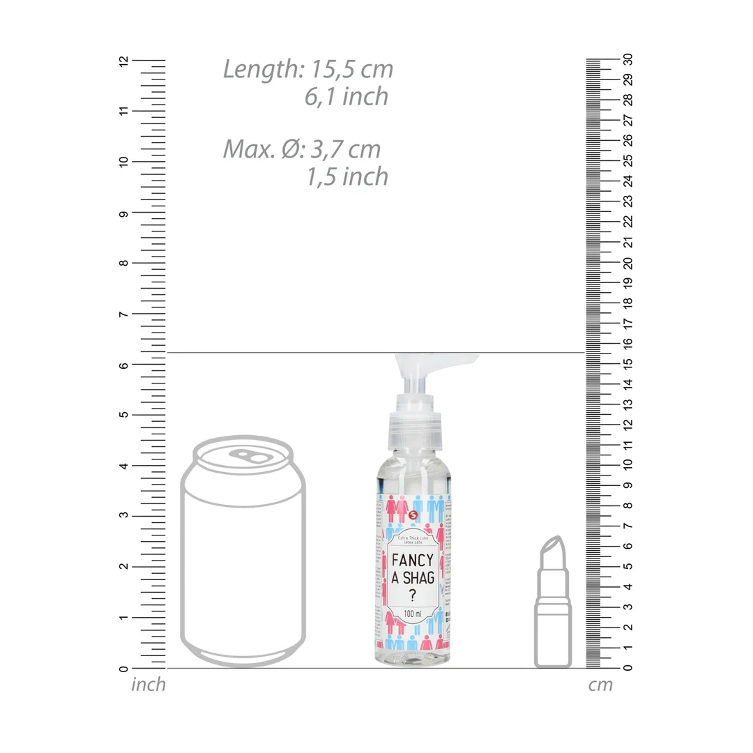 Glijmiddel op waterbasis – Extra dik (Fancy A Shag?) – Ongeparfumeerd/Geen smaak – 100 ml – S-Line by Shots - Afbeelding 3