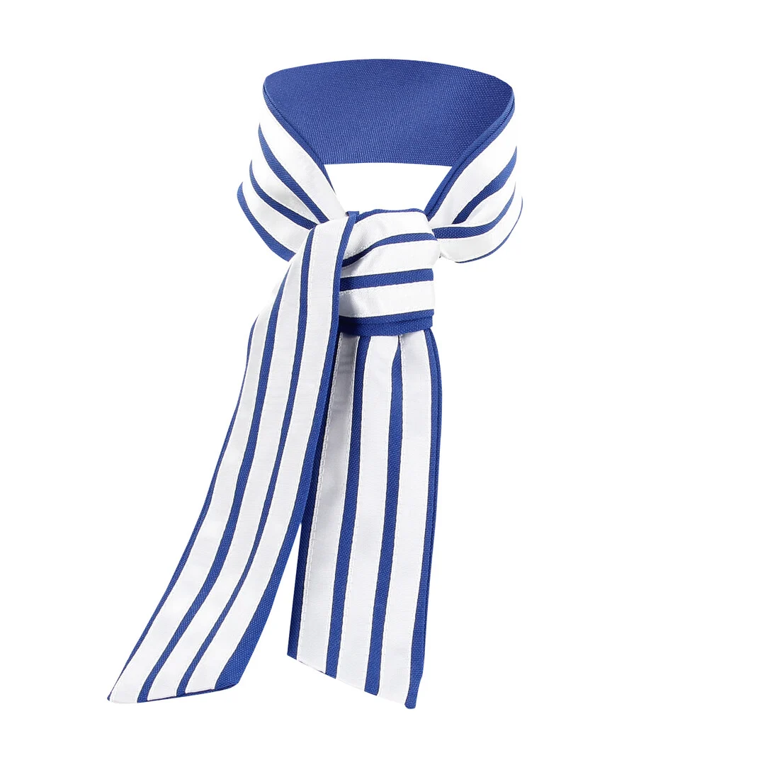 Blau weißes Stewardessenkostüm von S Line – Bild 4