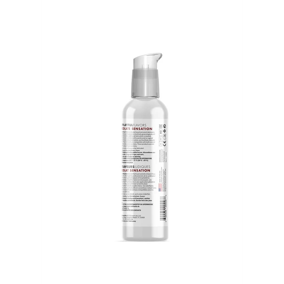 Glijmiddel met smaakje – eetbaar, waterbasis en verwarmend – Chocolade – 29,5 ml – Swiss Navy - Afbeelding 5