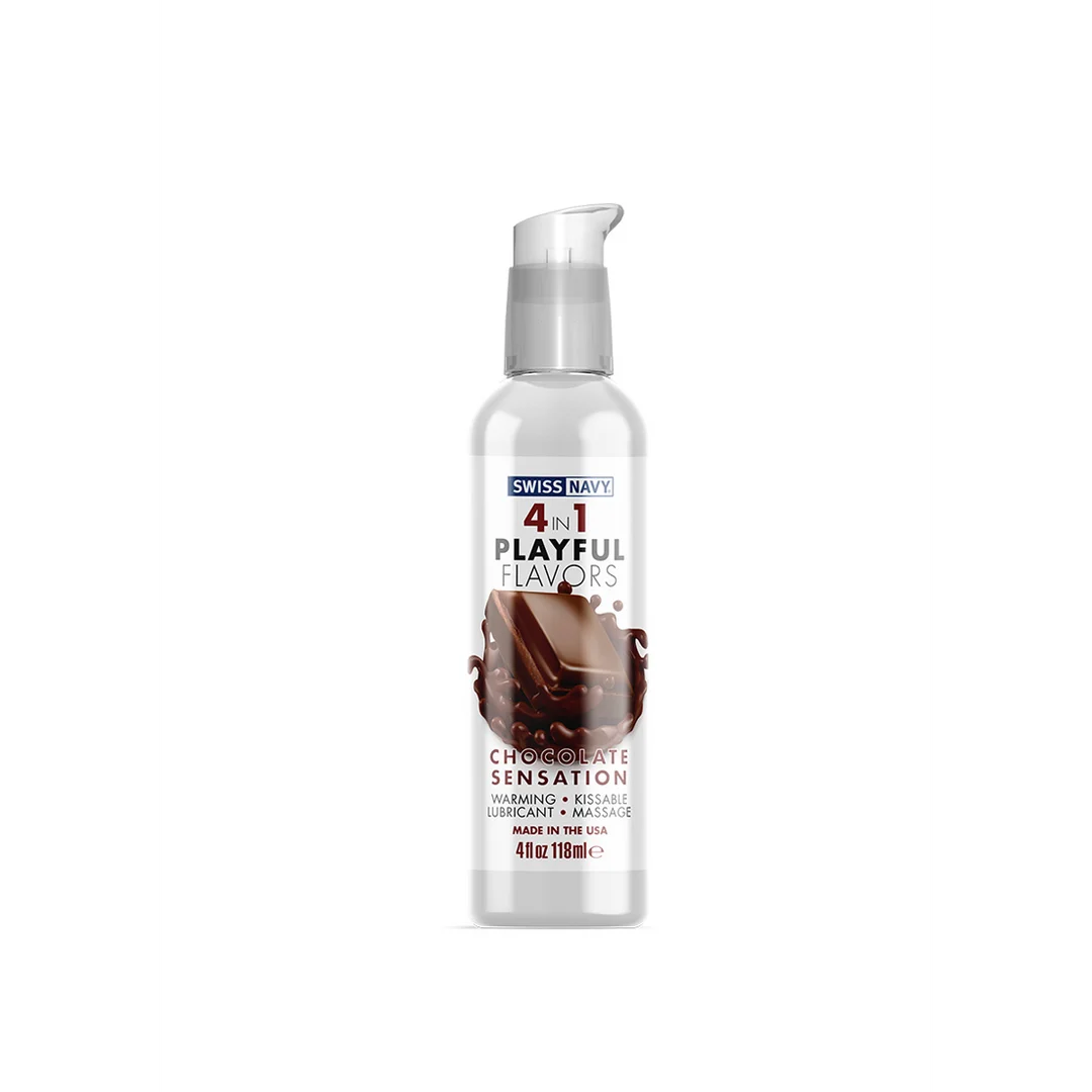 Glijmiddel met smaakje – eetbaar, waterbasis en verwarmend – Chocolade – 29,5 ml – Swiss Navy - Afbeelding 6