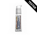 Glijmiddel op waterbasis – Eetbaar gel-glijmiddel in morsbestendige reisfles – Chocolade – 30 ml – Swiss Navy