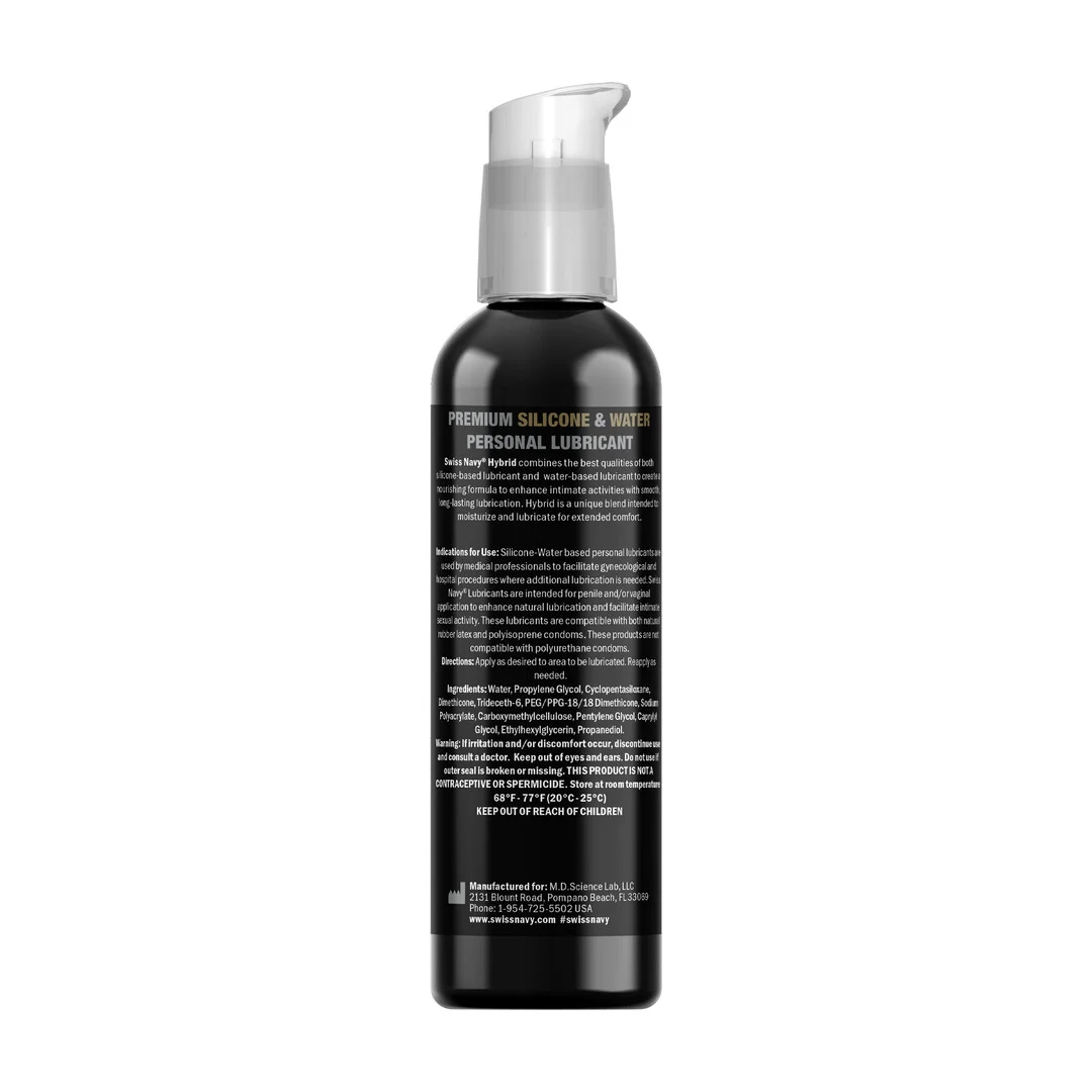 Glijmiddel (neutraal) – Hybride siliconen- en waterbasis glijmiddel – ongeparfumeerd, geen smaak – 29,5 ml – Swiss Navy - Afbeelding 5