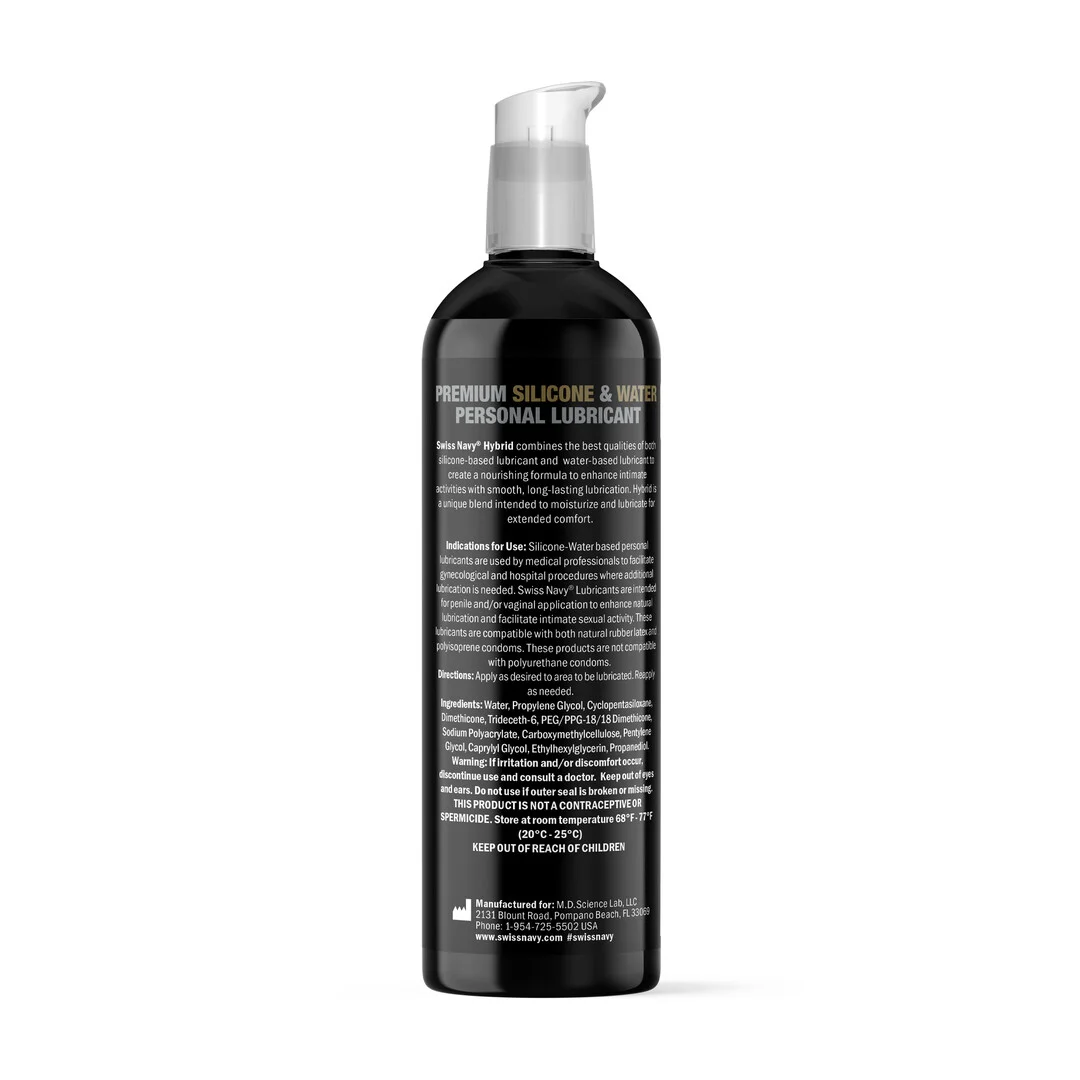Glijmiddel (neutraal) – Hybride siliconen- en waterbasis glijmiddel – ongeparfumeerd, geen smaak – 29,5 ml – Swiss Navy - Afbeelding 11