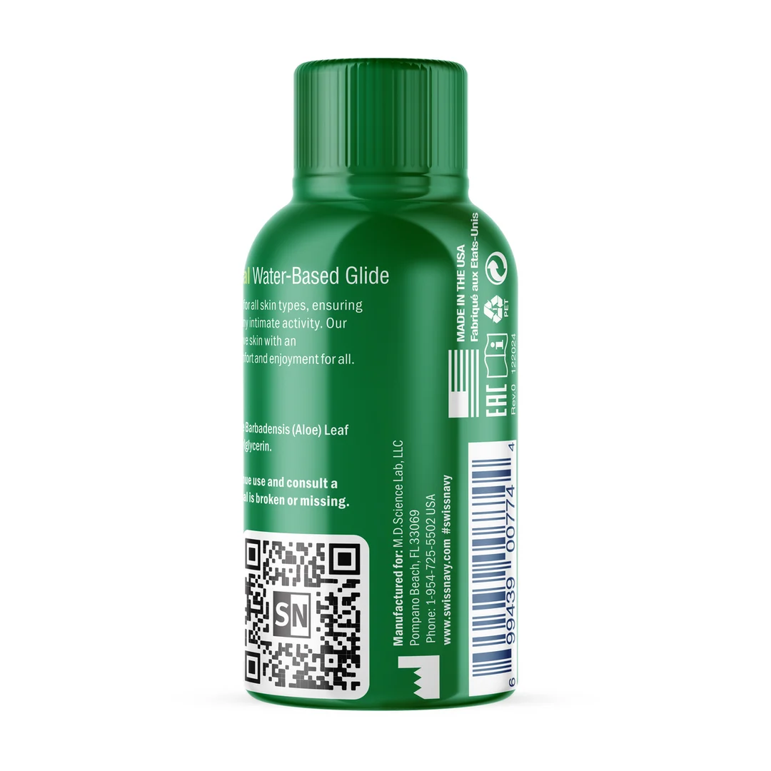 Glijmiddel op waterbasis – hypoallergeen, dermatologisch getest, vrij van parabenen en glycerine – ongeparfumeerd, geen smaak – 29,5 ml – Swiss Navy - Afbeelding 2