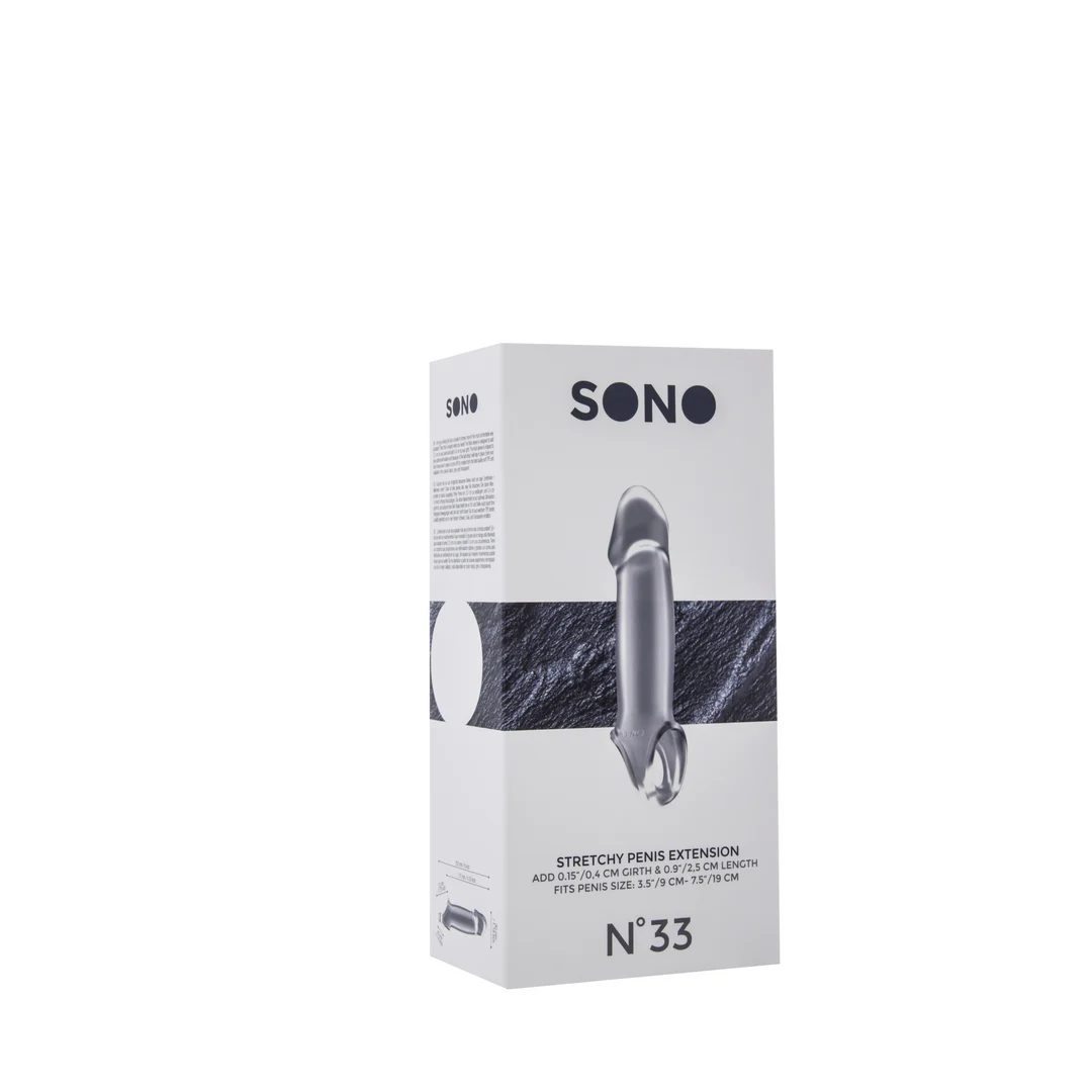 SON033TRA-2 Penis sleeve met elastische balriem – Elastische Penisverlenging - Afbeelding 1