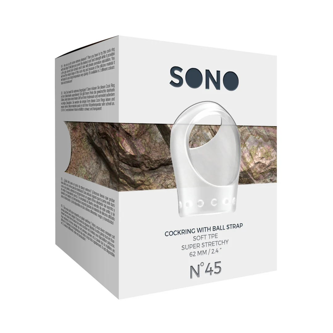 Sono by Shots Nr.45 cockring met ball strap - Afbeelding 4