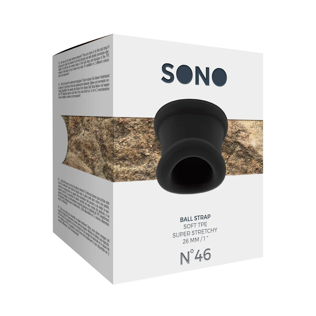 SON046BLK_1_1 Sono by Shots No.46 Ball Strap - Afbeelding 1
