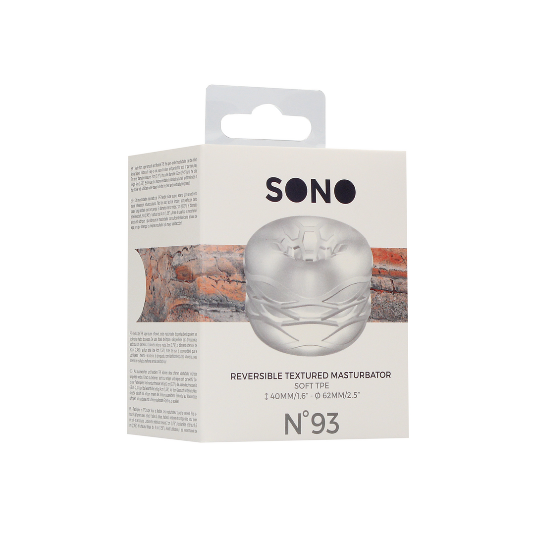 SON093TRA_1 Masturbator voor mannen met twee texturen – Tweezijdig bruikbare masturbator en bumper - Afbeelding 1
