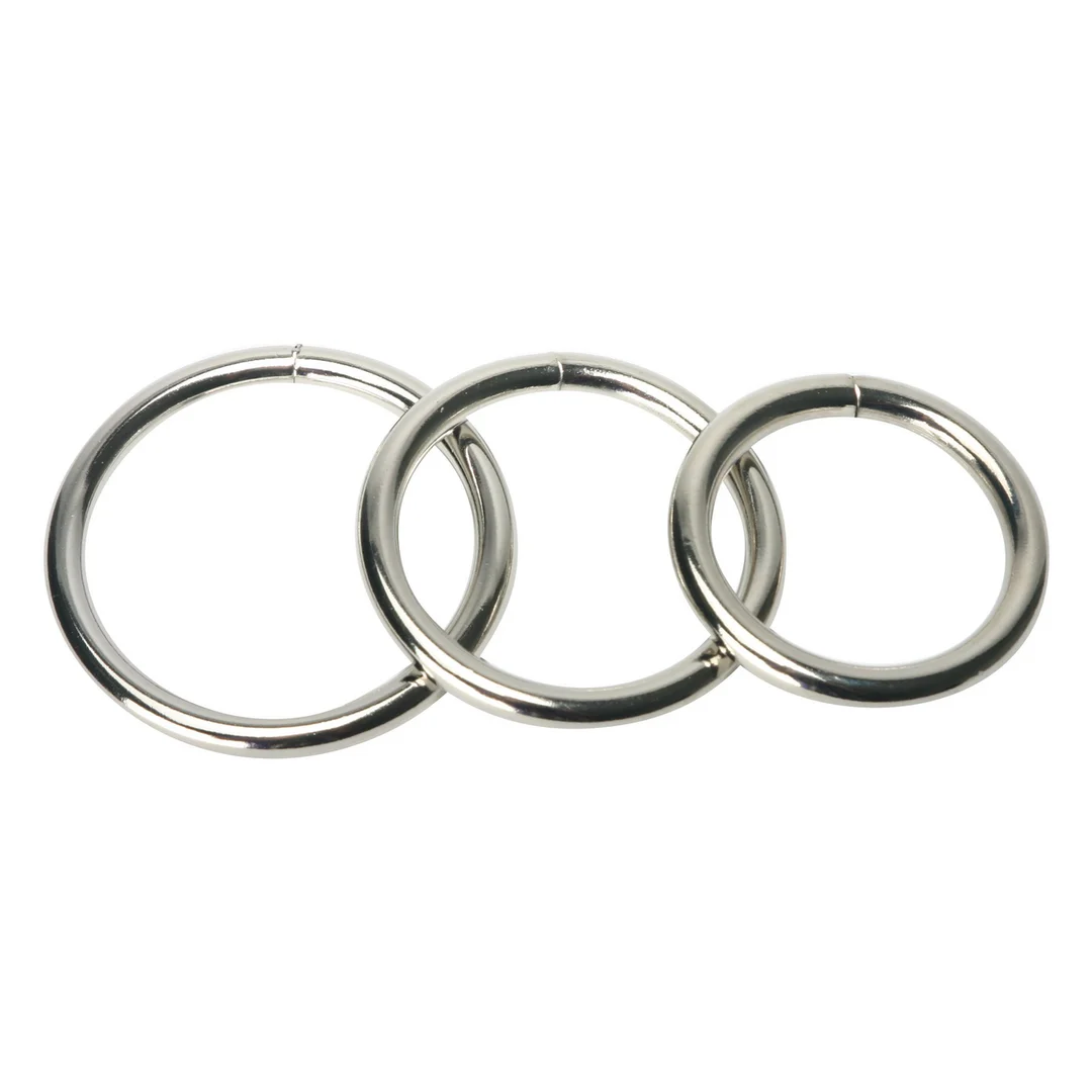 XR Brands Trine stalen cockring collectie - Afbeelding 2