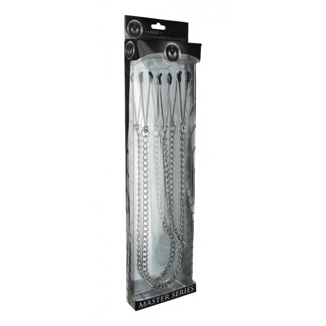 BDSM klemmen set met verstelbare druk – Anais Y-Style - Afbeelding 1