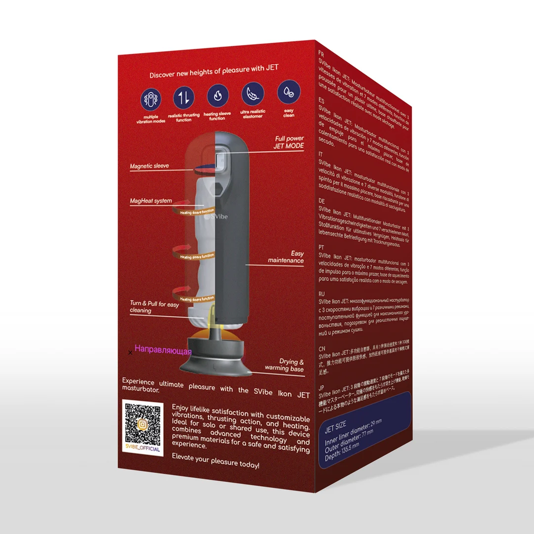 Masturbatore vibrante e a spinta Snail Vibe Ikon JET - immagine 2