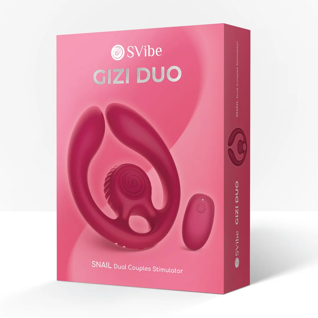 SVSNLGD-BU-2 GIZI Duo stimolatore di coppia Bordeaux - immagine 1