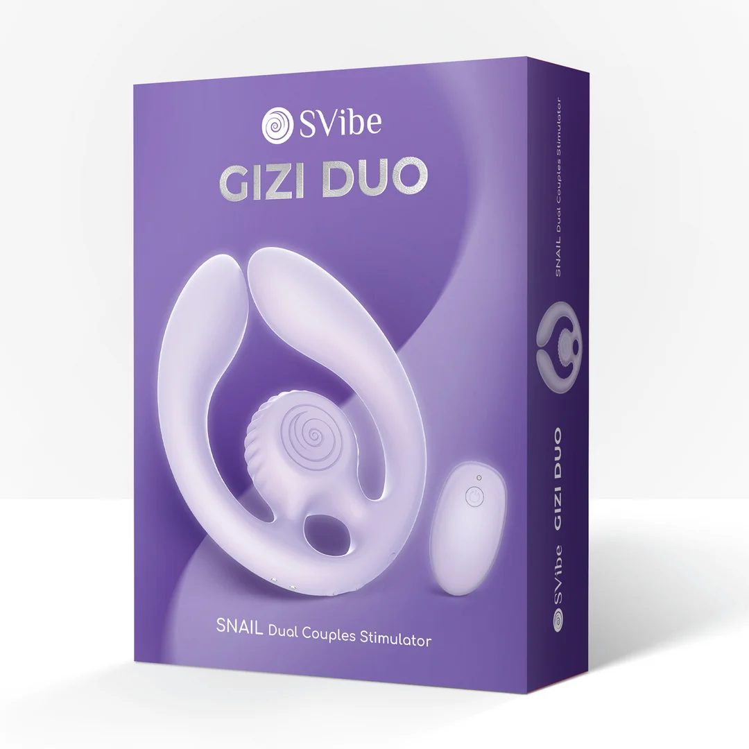 GIZI Duo stimolatore di coppia Bordeaux - immagine 7