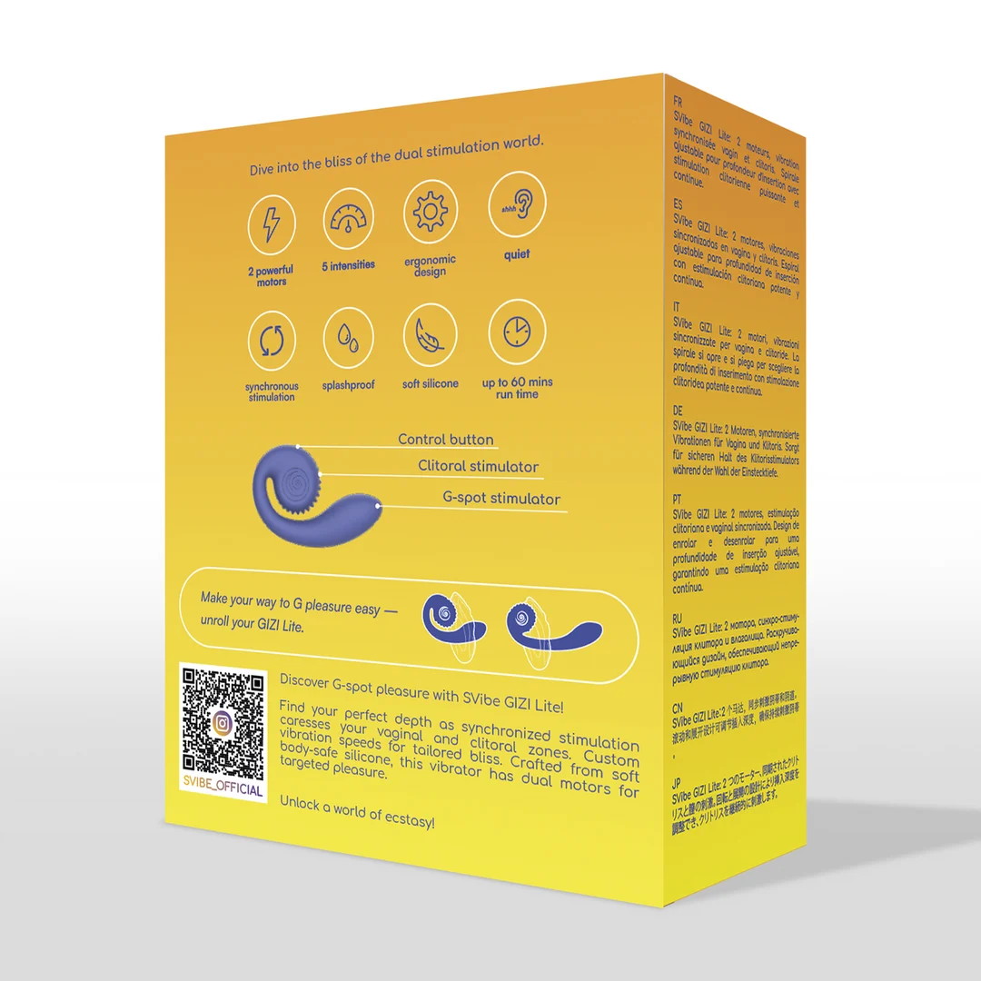 Stimulateur double Snail Vibe GIZI Lite – Image 2