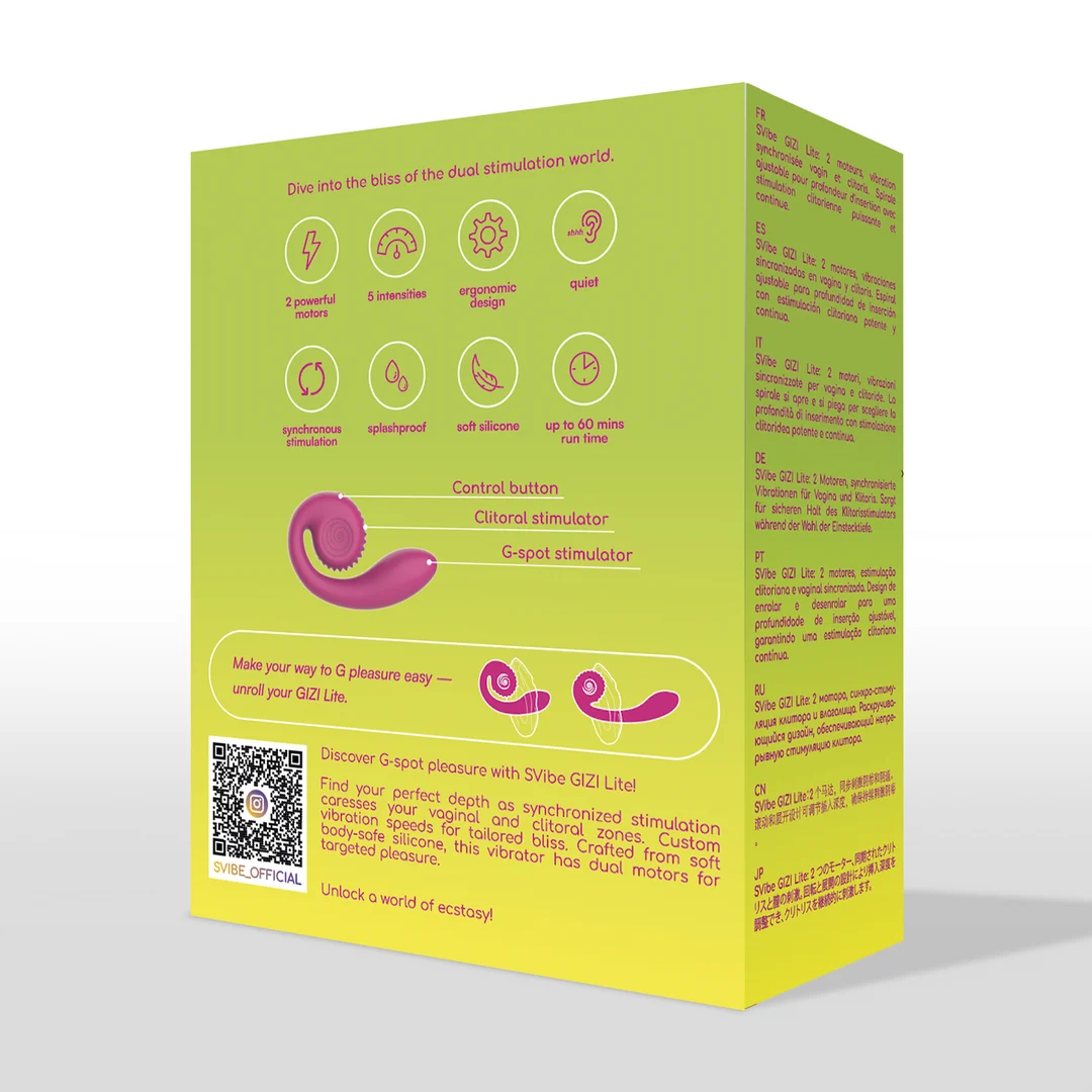 Stimulateur double Snail Vibe GIZI Lite – Image 8