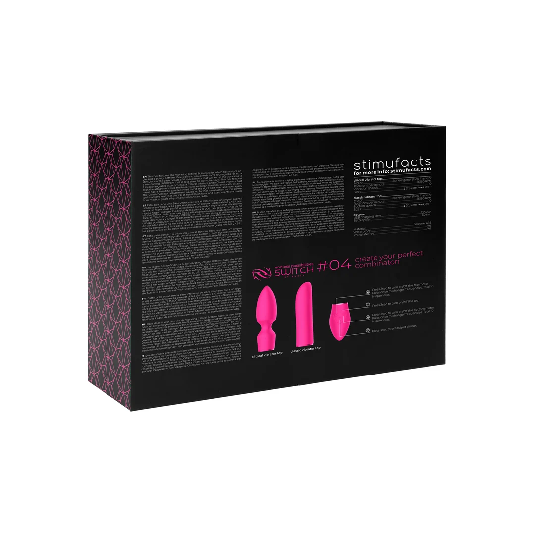 Switch by Shots Pleasure Kit #4 Vibrator mit austauschbaren Aufsätzen – Bild 2