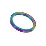 Niet-vibrerende cockring met geanodiseerde afwerking – Rainbow Flat C-Ring - Afbeelding 3