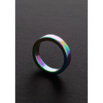 Niet-vibrerende cockring met geanodiseerde afwerking – Rainbow Flat C-Ring - Afbeelding 4