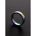 Niet-vibrerende cockring met geanodiseerde afwerking – Rainbow Flat C-Ring - Afbeelding 7
