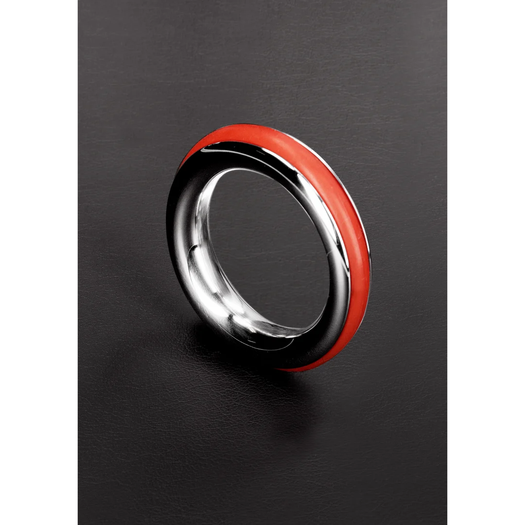 Anneau pénien sans vibrations avec insert en silicone – 1,6 / 40mm – Image 9
