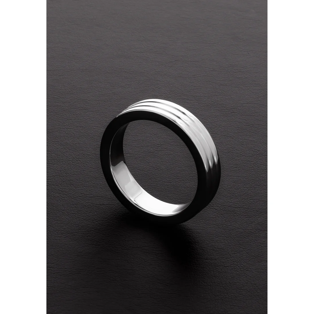 Niet-vibrerende cockring met geribbeld design – Ribbed C-Ring - Afbeelding 3
