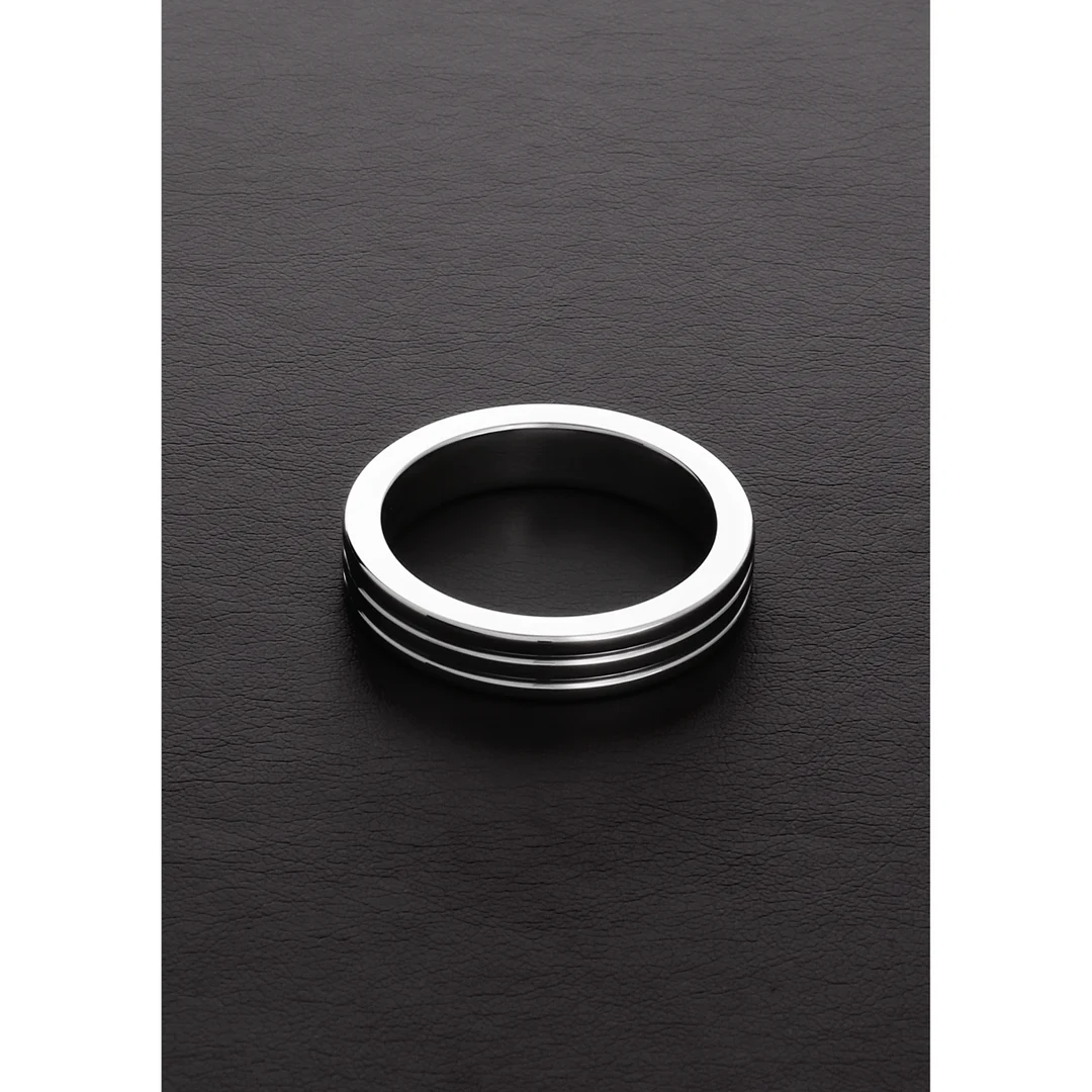 Niet-vibrerende cockring met geribbeld design – Ribbed C-Ring - Afbeelding 5