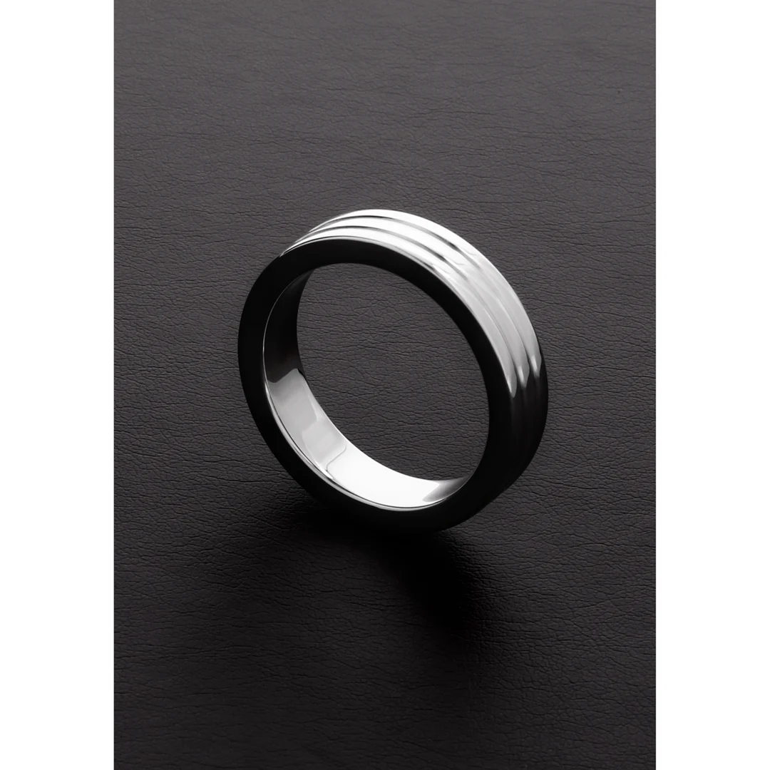 Niet-vibrerende cockring met geribbeld design – Ribbed C-Ring - Afbeelding 6