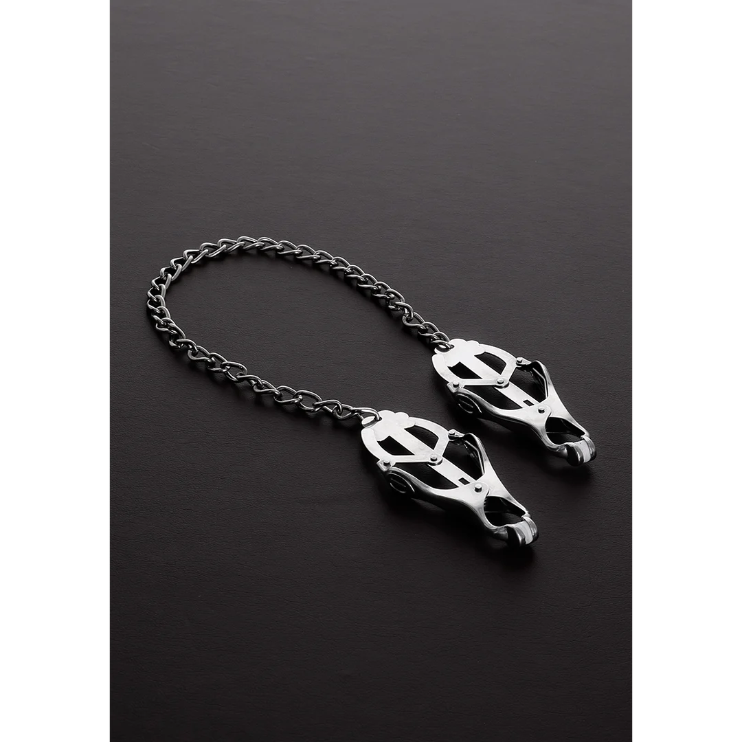 Steel by Shots Clover tepelklemmen met ketting - Afbeelding 3