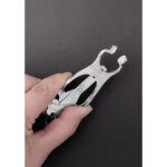 BDSM tepelklemmen met pull-tight systeem – Squeezer Teaser Clover Tepelklemmen met Ring - Afbeelding 3