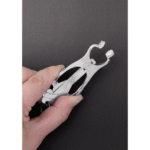 BDSM tepelklemmen met pull-tight systeem – Squeezer Teaser Clover Tepelklemmen met Ring - Afbeelding 2