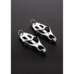 BDSM tepelklemmen met pull-tight systeem – Squeezer Teaser Clover Tepelklemmen met Ring - Afbeelding 4