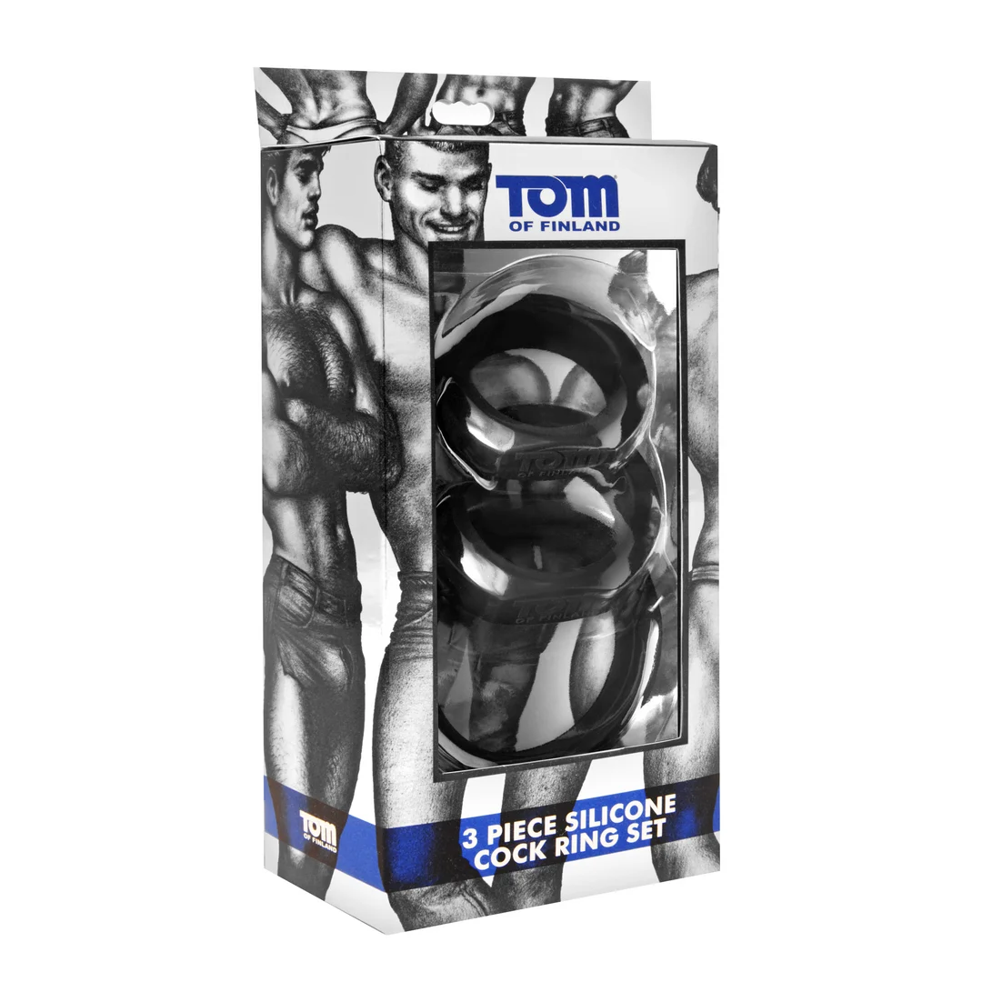 TF3776_1_1 XR Brands siliconen cockring set met 3 maten - Afbeelding 1