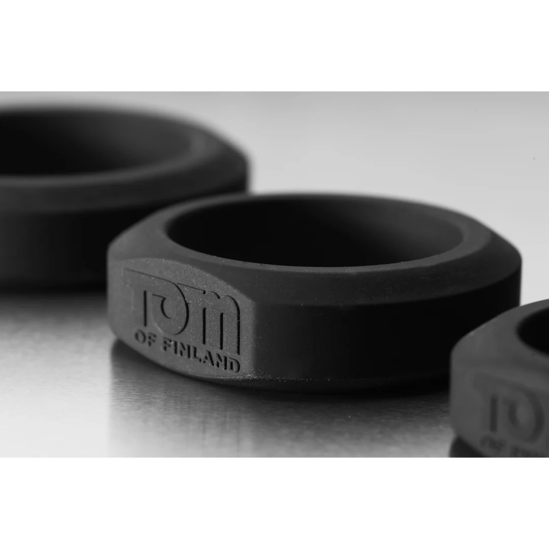 XR Brands siliconen cockring set met 3 maten - Afbeelding 4