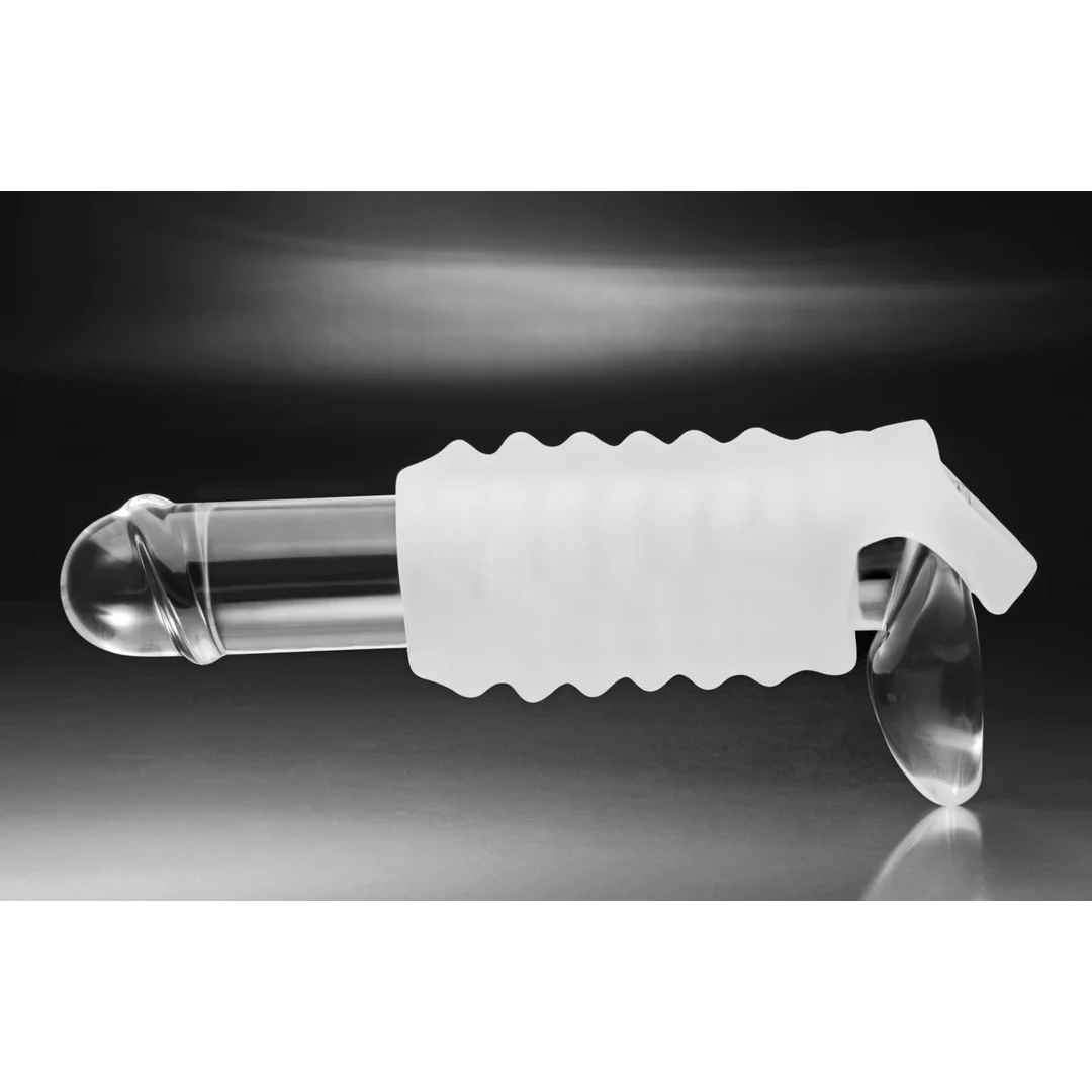 Guaina masturbatoria XR Brands con fascia per i testicoli - immagine 3