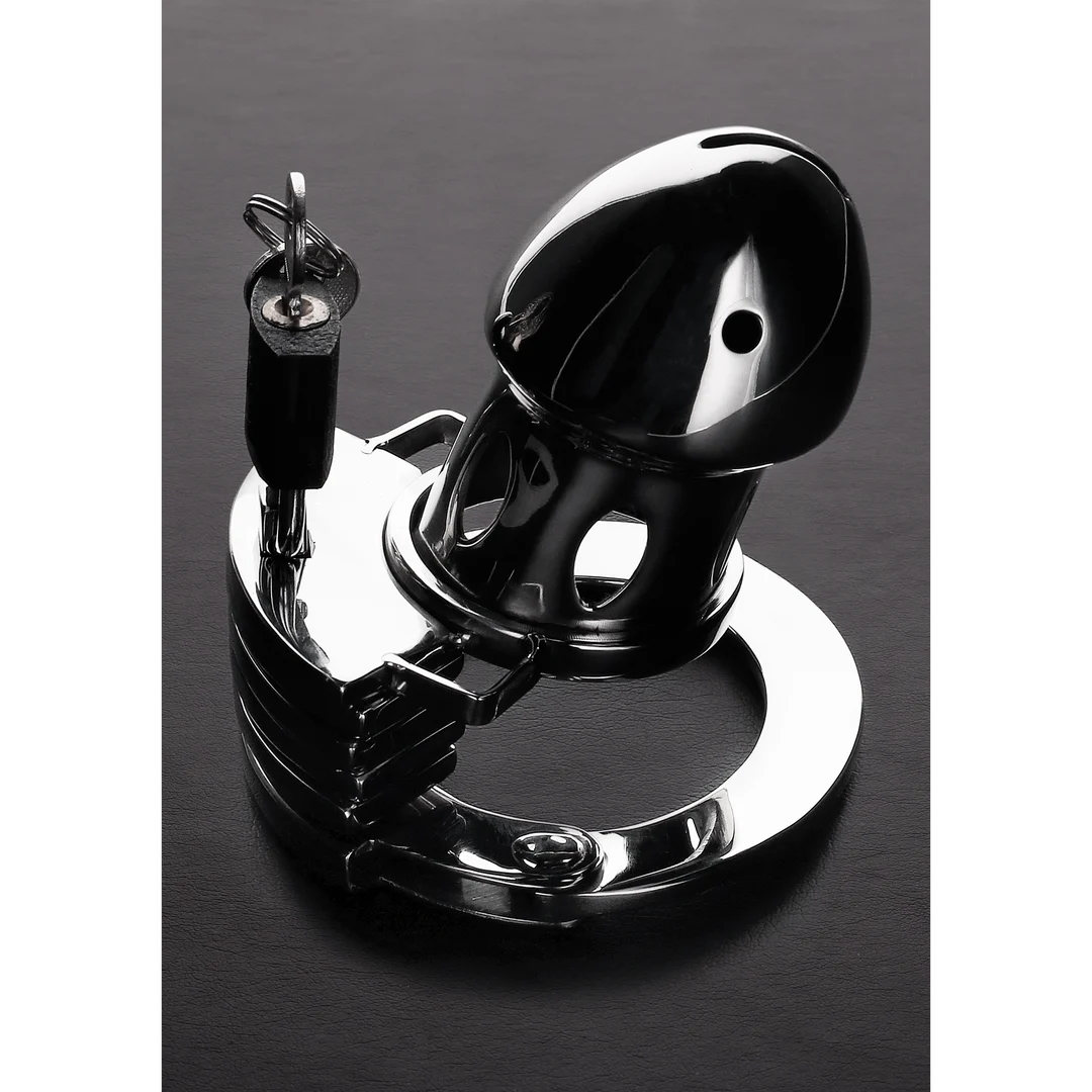 Chastity cage met verstelbare ring – De Gevangene Vogel - Afbeelding 1
