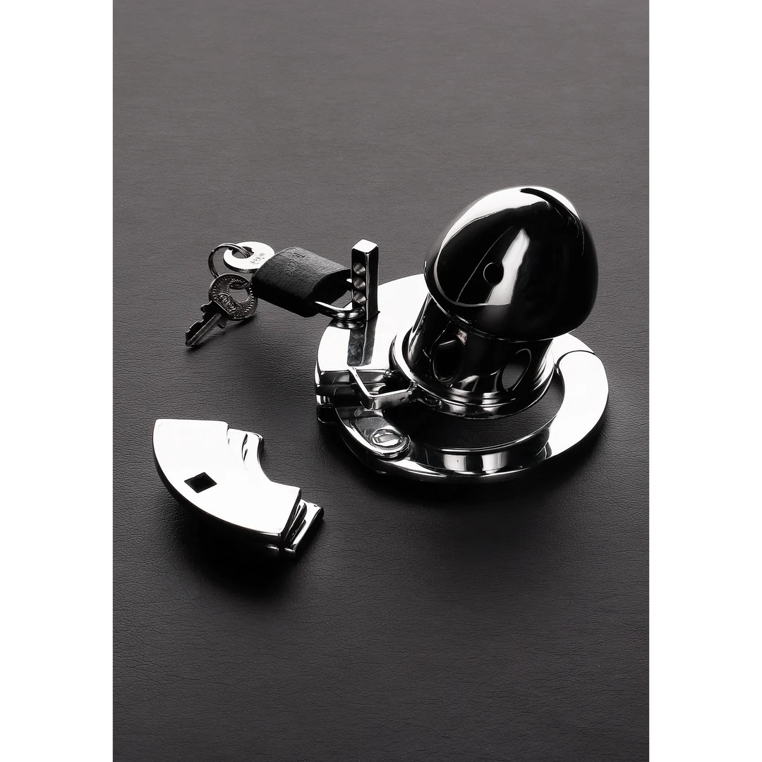 Chastity cage met verstelbare ring – De Gevangene Vogel - Afbeelding 2