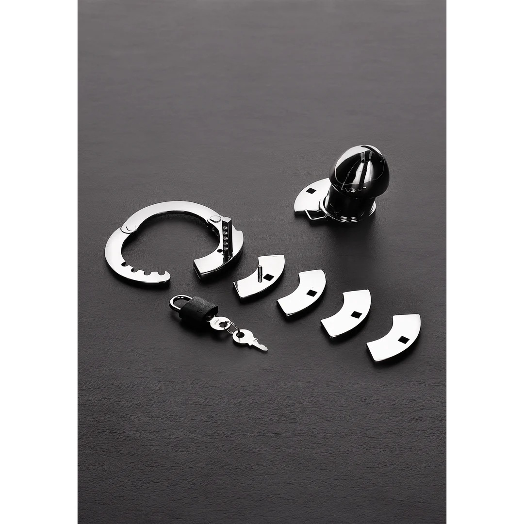 Chastity cage met verstelbare ring – De Gevangene Vogel - Afbeelding 3