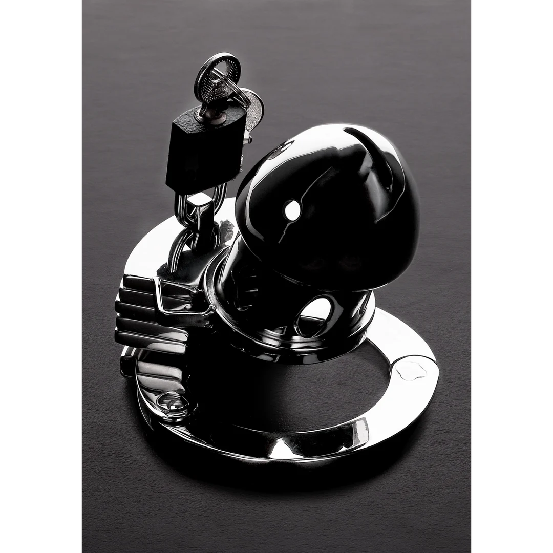 Chastity cage met verstelbare ring – De Gevangene Vogel - Afbeelding 4