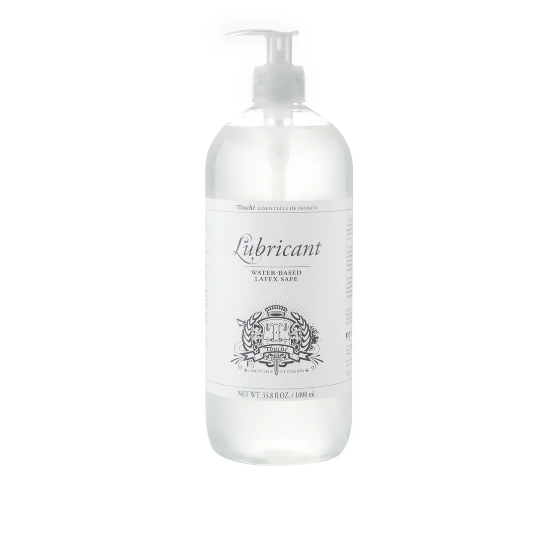 Glijmiddel op waterbasis – dermatologisch getest en kleurloos – Ongeparfumeerd, Geen Smaak – 1000 ml / 34 fl oz – Touché by Shots - Afbeelding 1