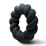 Niet-vibrerende cockring met superzachte siliconen – Zwart - Afbeelding 2