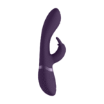 rabbit vibrator – pulse-wave g-spot tip + clitoris vibrator – zwart VIVE by Shots - Afbeelding 6